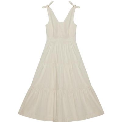 BLUE ERDOS春秋气质优雅棉丝混纺无袖吊带连衣裙B255I3003