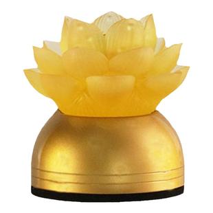 特小充电供佛灯一盏真琉璃莲花灯两盏佛前长明灯琉璃灯荷花灯包邮