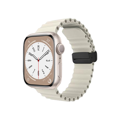 匠戴适用iWatch海洋硅胶磁吸表带