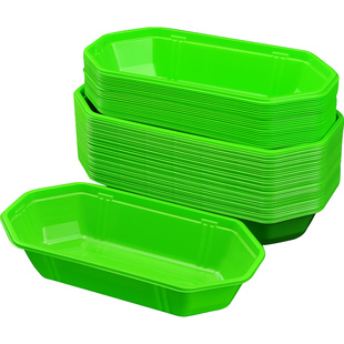 鲜元船型一次性水果托盘无盖彩色葡萄芒果水果盒加厚船形打包盒