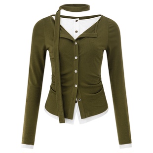 uhot诱货 2025秋冬女士针织衫打底衫银泰百货 301590