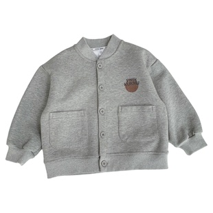 男童春秋开衫卫衣2025新款儿童棉布薄款夹克男孩宝宝洋气秋装上衣