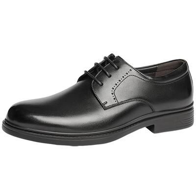 森达正装皮鞋男2025年春新商场同款职场通勤商务光面皮鞋1UK01AM5