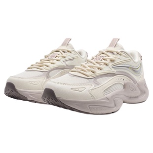 特步女鞋元启3.0老爹鞋2025春季新款复古运动休闲鞋975318320003