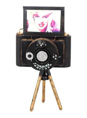 复古风三脚架照相机道具民国摆件