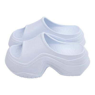 细细条 8cm百搭厚底增高矮子乐拖鞋女防滑夏季新款外穿一字凉拖鞋