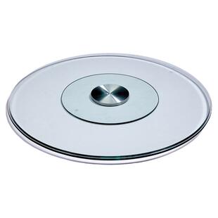 餐桌转盘圆形桌面钢化玻璃圆桌转盘酒店旋转底座饭桌转盘家用包邮