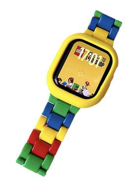乐高拼色适用苹果S10手表iwatch10表带applewatch9新款S9秋冬S8女生SE可爱S11腕带11男生运动卡通创意高级感