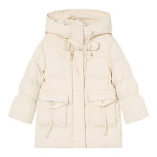 RBIGX瑞比克童装冬季新款装饰立体设计感女童蝴蝶连帽羽绒服