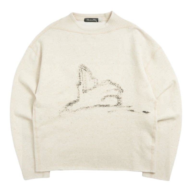 MOTIV/MotivMfg Pile Sweatshirt 绒面卫衣爱因斯坦塔初稿印花版