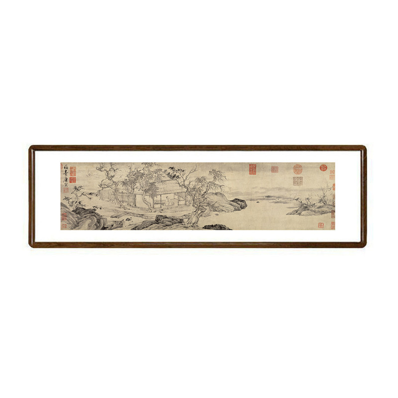 唐寅悟阳子养性图新中式山水画