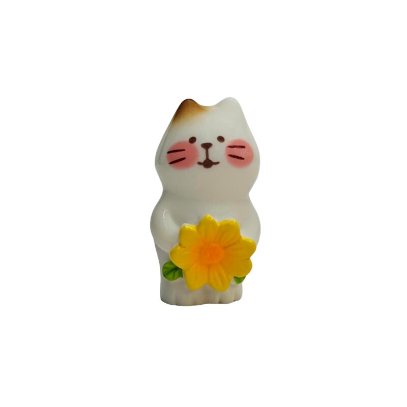 治愈系向日葵猫咪车载桌面摆件