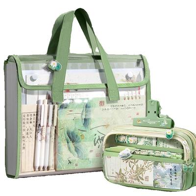 风琴包竖式手提文件夹科目分类袋