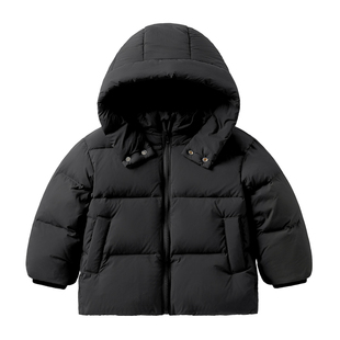 右欧男童羽绒服冬季90白鸭绒红色拜新年款棉服女宝宝外套儿童童装