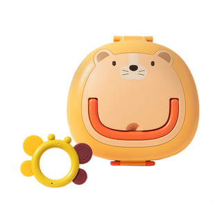 老爸评测宝宝牙胶手摇铃礼盒抓握玩具磨牙新生儿可咬安抚