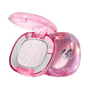 GirlsCrush/gc单色爆闪眼影珠光亮片粉色超闪眼部高光提亮