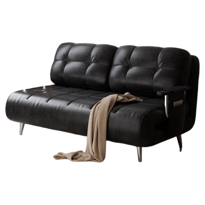 沙发床中古风一体两用2025新款单双人可以长期睡的懒人卧室小户型