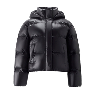 【韩国明星同款】佐丹奴宽松短款可卸帽云朵泡芙羽绒服女05374923