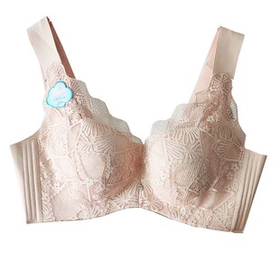 6071专柜正品云柔棉薄款B杯无钢圈文胸无痕背心式聚拢内衣四排扣