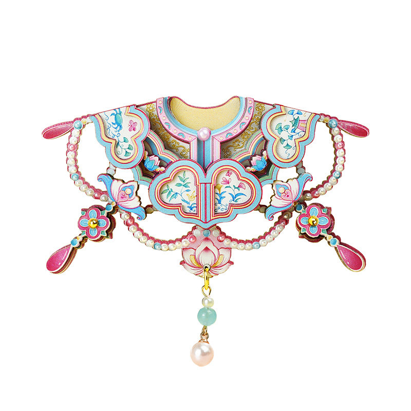 辽宁省博物馆锦绣云肩木质冰箱贴家居装饰送朋友旅游纪念品