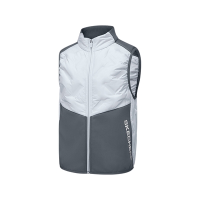 斯凯奇童装2025冬新款男女中大童背心舒适保暖马甲外套羽绒服外套