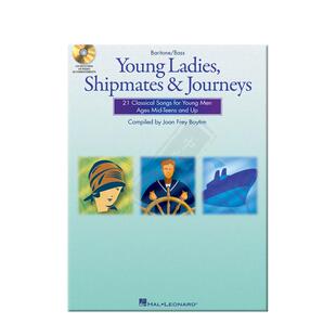 年轻的女士 船员 旅途 男中音/低音教材 附CD 海伦德原版乐谱书 Young Ladies Shipmates and Journeys Baritone HL00001191