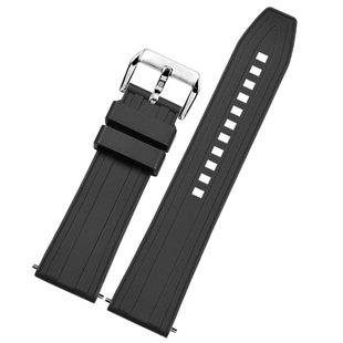 适配CK手表带硅胶男K2Y211/K2G211/K2g271快拆按压式表链20 22mm