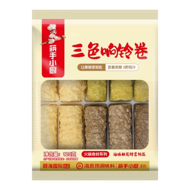 筷手小厨三色响铃卷豆皮120克
