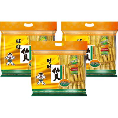 旺旺休闲零食膨化食品400g×3包