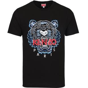 KENZO男士2025夏季新款潮流虎头印花短袖T恤纯棉休闲高端体恤衫男