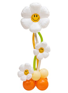 儿童生日场景布置装饰雏菊气球