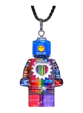 情侣款赛博朋克项链甜酷钥匙扣