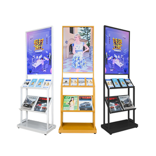 铁质海报架落地资料架宣传展示架菜单折页架书报刊杂志架KT板立牌