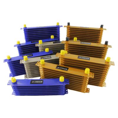 汽车通用日式机油散热器 变速箱油冷却器7 10 15排日式油冷器单件