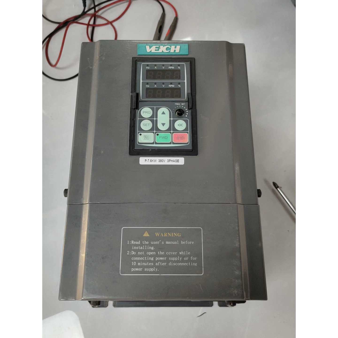 议价伟创变频器7.5KWAC60T37R5P实物拍摄成色维修图片