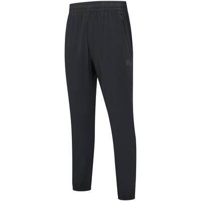 特步运动裤2025春秋官方正品冰丝凉爽跑步健身黑色男子梭织九分裤