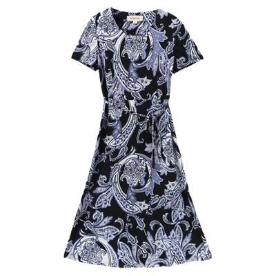 妙采旗舰店连衣裙40-50洋气夏装