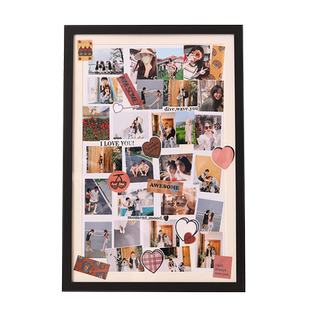 DIY拍立得相框定制洗照片加框架挂墙拼图油画框情侣旅游纪念礼物