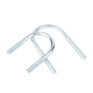 国标镀锌碳钢U型螺栓u形加长螺丝杆水管卡扣管夹抱箍M6M8M10M12mm