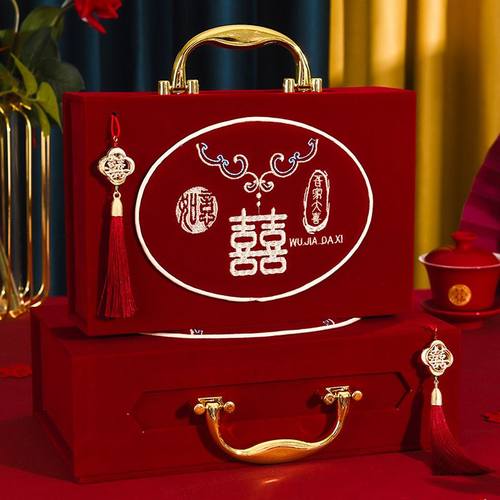 彩礼现金礼盒结婚聘金高档订婚彩礼钱盒子彩礼盒礼金箱布置礼金盒