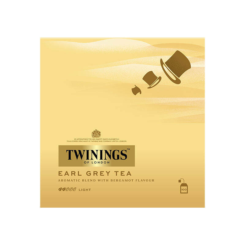 Twinings川宁100片豪门伯爵红茶袋泡茶酒店烘焙奶茶茶包临期可选