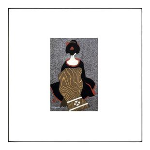 日式风格复古怀旧装饰画日本斋藤清(Kiyoshi Saito)cat猫咪版画