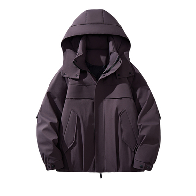 90白鸭绒抗寒工装羽绒服情侣款