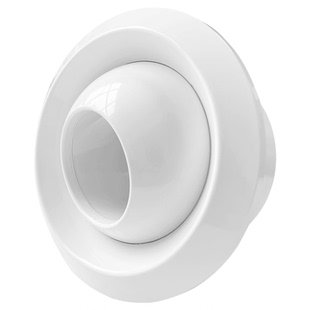 新风系统abs圆形球喷风口射流中央空调球形带调节阀排车站出风口