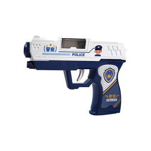 警察电动动感声光枪儿童玩具枪宝宝投影迷你仿真耐摔枪男新年礼物
