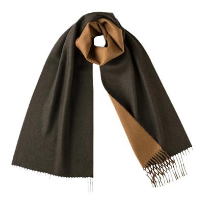 JOE秋冬双面羊绒围巾男女礼物