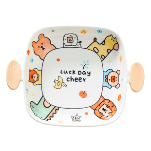 釉下彩陶瓷碗家用餐具可爱卡通个人专用饭碗2025新款高颜值泡面碗