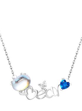 SundyHoney甜美小众海军小熊项链