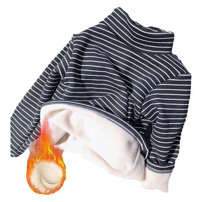 儿童加绒打底衫不起球不掉绒