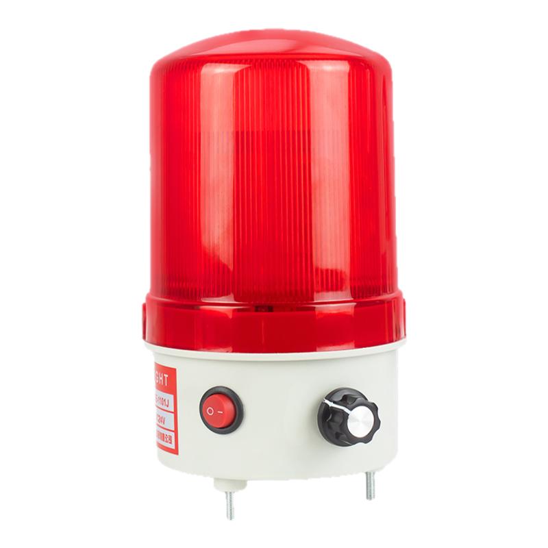 LTE-6102J旋转爆闪警示灯LTD闪烁灯24V声光报警器220V音量可调12V